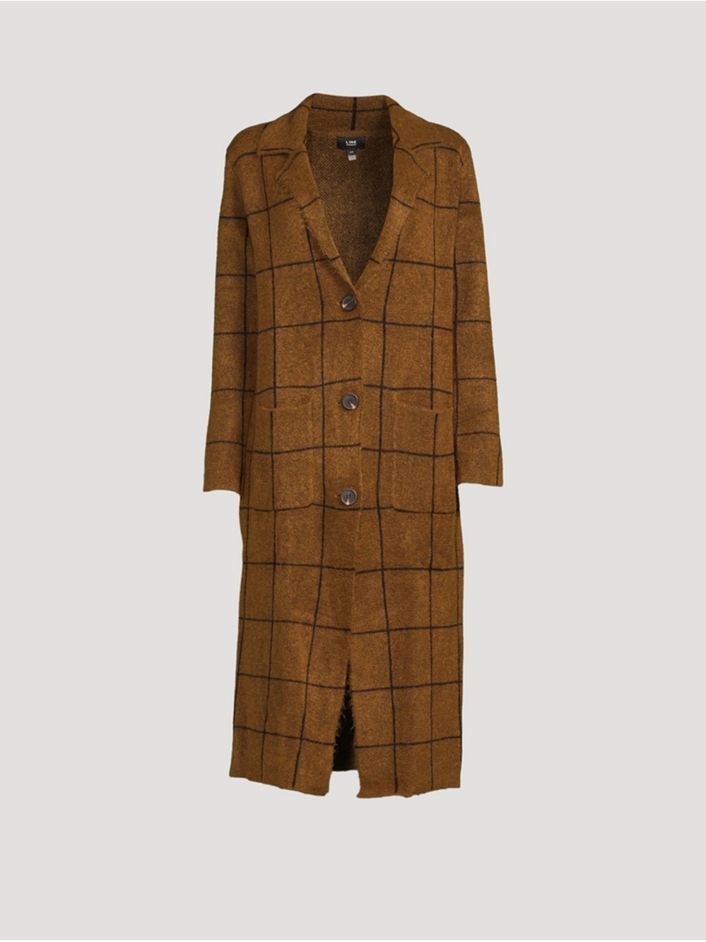 LINE NEW Brita Sweater Coat In Plaid